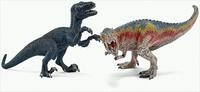 Schleich&reg; Spielfigur Schleich 42216 - Spielzeugfigur - T-Rex und Velociraptor, klein