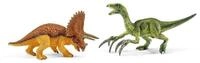 Schleich&reg; Spielfigur Dinosaurier, Triceratops & Therizinosurus 2-Pack
