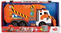 Dickie Toys Spielzeug-M&uuml;llwagen Action Series Garbage Truck, mit Licht und...