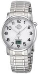 MASTER TIME Quarzuhr Herrenuhr Basic MTGA-10306-12M, analog, Silber / Wei&szlig;
