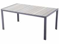 etc-shop Gartentisch, Tisch OLIVIA rechteckig Alu/non-wood