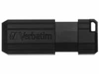 Verbatim Verbatim USB 2.0 Stick 64GB, PinStripe, schwarz (R) 12MB/s, (W) 5MB/s