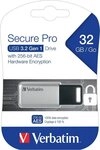 Verbatim Store 'n' Go Secure Pro USB-Stick (Lesegeschwindigkeit 35 MB/s, mit