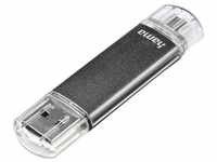 Hama Hama USB-Stick FlashPen Laeta Twin 00123924 16GB 10MB/s USB 2.0 grau B...