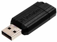 Verbatim PinStripe USB 2.0 128 GB schwarz USB-Stick USB-Stick