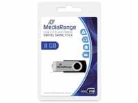 Mediarange MediaRange USB-Stick 8GB USB 2.0 swivel swing Blister USB-Stick