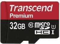 Transcend microSDHC-Karte 32GB Class 10 UHS-1 TS32GUSDCU1 Speicherkarte