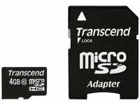 Transcend microSDHC Card 4 GB Speicherkarte