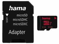 Hama microSDHC 16GB UHS Speed Class 3 UHS-I 80MB/s + Adapter/Foto Speicherkarte...