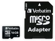 Verbatim Premium 16GB C10/U1 + Adapter micro SDXC Speicherkarte Speicherkarte