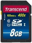 Transcend SDHC Karte 8GB Premium Class 10 UHS-I TS8GSDU1 Speicherkarte