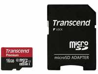 Transcend microSDHC-Karte 16GB Class 10 UHS-1 inkl. Speicherkarte (inkl....