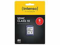 Intenso Intenso SDHC-Card 8GB, Class 10 (R) 25MB/s, (W) 10MB/s, Retail-Bliste