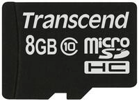 Transcend MicroSDHC Karte 8GB Class 10 ohne SD-Adapter TS8GUSDC10 Speicherkarte