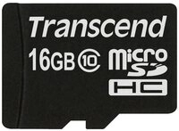 Transcend MicroSDHC Karte 16GB Class 10 ohne SD-Adapter TS16GUSDC10 Speicherkarte