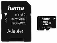 Hama microSDHC 16GB Class 10 22MB/s + Adapter / Mobile Speicherkarte (16 GB,...