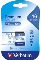 Verbatim Verbatim SDHC Karte 16GB Speicherkarte Premium UHS-I Class 10...