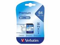 Verbatim SDXC 64GB Premium Speicherkarte Speicherkarte