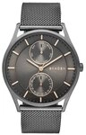 SKAGEN Quarzuhr SKAGEN Herrenuhr "Holst" Edelstahl grau SKW6180