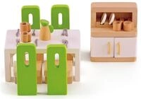 Hape Puppenhausm&ouml;bel Esszimmer (Set, 23tlg)