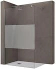doporro Walk-in-Dusche Duschkabine Duschwand 8mm ESG-Glas Stabilisator aus Edelstahl