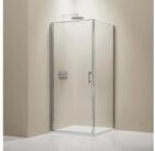 Bernstein Eckdusche EX416 90x90 cm, BxT: 90x90 cm, Eckdusche 90x90 Echtglas 8mm Nano