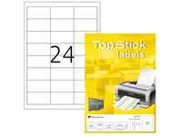 TopStick Etiketten 8736 - Universal - 64,6 x 33,8 mm - weiss - 2.400 Stück