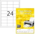 TopStick Etiketten 8736 - Universal - 64,6 x 33,8 mm - weiss - 2.400 St&uuml;ck