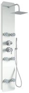 HOME DELUXE Duscharmatur Duschpaneel DIVE - Wei&szlig; inkl. Tropenbrause und...