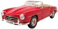 Maisto&reg; Modellauto Mercedes 190 SL Cabrio (W121 BII) 1955 rot, Ma&szlig;stab 1:18