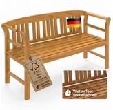Deuba Gartenbank, Wetterfest Holz FSC&reg; 480kg Belastbar Garten Holzbank...