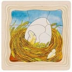 Gollnest & Kiesel Puzzle Schichtenpuzzle Das Huhn, Puzzleteile