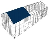 Cadoca Freigehege, Freilaufgehege 180x75x75cm Sonnenschutz Auslauf Garten