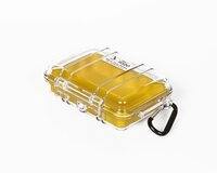 Aufbewahrungsbox, Peli 'MicroCase' - 1020 transparent-gelb
