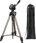 Hama Dreibein Fotostativ, Kamera Stativ, 3-Wege-Kopf, Star 63, 66-166 cm