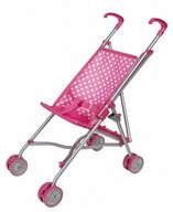 Idena Puppenbuggy 40068 Puppen-Buggy, zusammenklappbar, Puppenwagen, Pink
