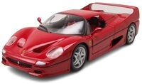 Bburago Modellauto Ferrari F50 1996 rot, Ma&szlig;stab 1:24