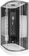 HOME DELUXE Dampfdusche BLACK PEARL - 120 x 80 cm Rechts, BxT: 120x80 cm,