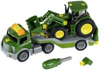 Theo Klein Spielzeug-Traktor Transporter m. John Deere Traktor