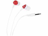 Vivanco Vivanco SR 3 RED In Ear Kopfhörer kabelgebunden Weiß, Rot Kopfhörer