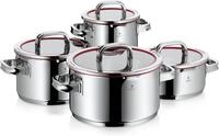 WMF Topf-Set Function 4 Induktion, Glasdeckel mit 4 Abgie&szlig;funktionen,...