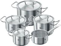 Zwilling Topf-Set Classic, Edelstahl 18/10 (Set, 9-tlg., Bratentopf 20 cm, je 1