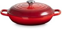 LE CREUSET Bratentopf Gourmet-Profitopf, Gusseisen rot 30 cm