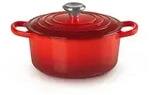 LE CREUSET Br&auml;ter Signature Gusseisen-Br&auml;ter rot &Oslash; 18 cm