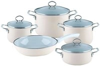 Riess Kochtopf Nouvelle Avorio extra stark, je 1x: Fleischtopf mit Glasdeckel in 16,