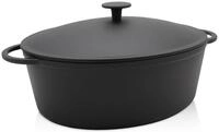 Kr&uuml;ger Br&auml;ter Eisenguss Gansbr&auml;ter mit Deckel RUSTICA, 34 x 27 x 12,5 cm,