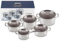 LE CREUSET Topf-Set 3-ply Kochgeschirr-Set 5tlg, Edelstahl