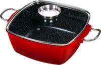 KING Br&auml;ter 7 L, Aluguss, Aluminiumguss (1-tlg), mit Glasdeckel und Aromaknopf,