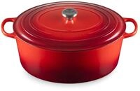 LE CREUSET Br&auml;ter Signature Gusseisen-Br&auml;ter rot &Oslash; 40 cm
