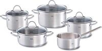 Fissler Topf-Set Palermo, Edelstahl 18/10 (Set, 9-tlg., Kochtopf 16/20/24cm,